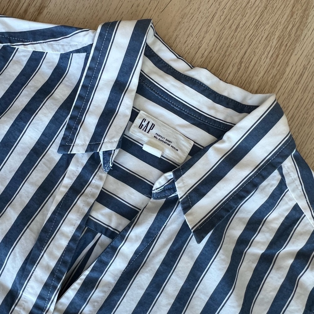 GAP Blue Striped Shirt